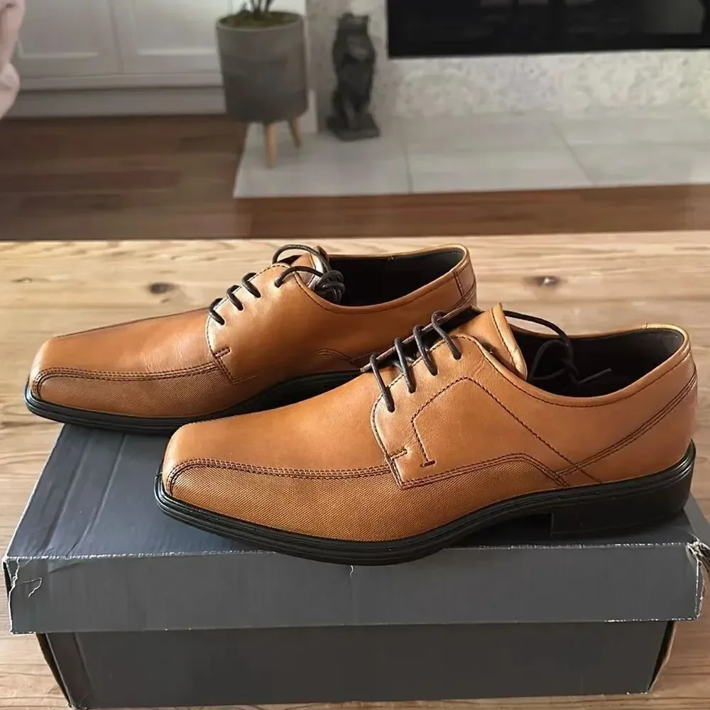 ECCO Johannesburg Bike Men's Toe Tie Oxford Shoe (Amber SZ 6-6.5) 62354401112
